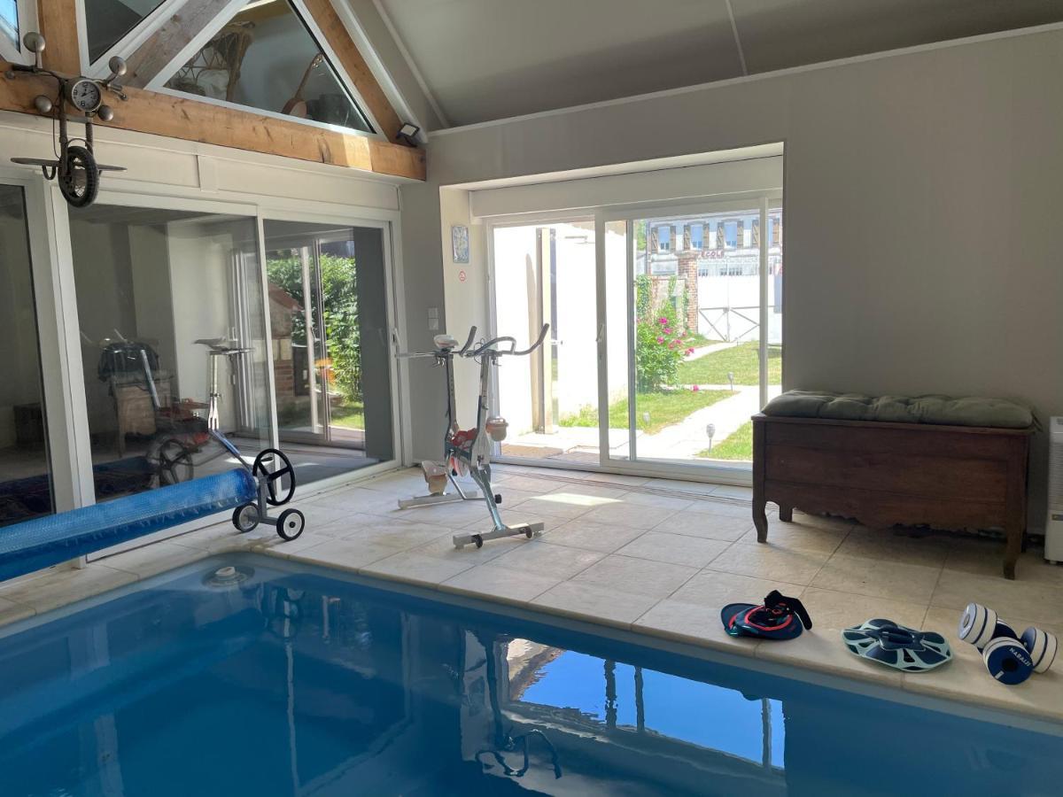 Villa Fontaine Avec Piscine Interieur Chauffee-Maison De Campagne Familiale -Ideal Vacances Ou Sejour Professionnel -3 Chambres-Bureau Separe -Lit Bebe - Parking Facile & Gratuit Eksteriør bilde